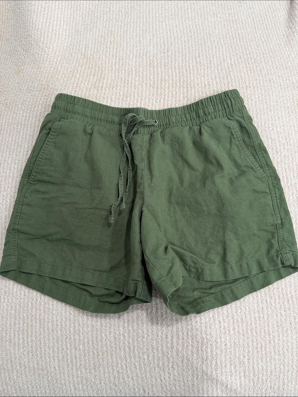Amazon Essentials Olive Drawstring Athletic Shorts